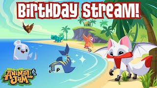 Animal Jam Birthday Live Stream with Azure Fashion Shows Sapphire Drops and MORE [upl. by Brick]