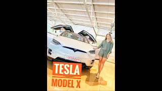 Tesla Model X Обзор от Алены Автосалон Boston [upl. by Aniaz404]