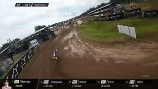 Chasing Jeffrey Herlings leading MXGP Race 1 with the drone view  MXGP of Latvia 2024 [upl. by Greyso196]