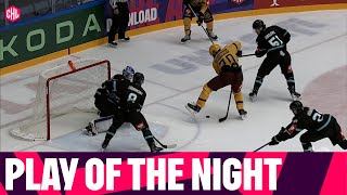 Teemu Hartikainens incredible between the legs goal  Play of the night [upl. by Ellehcyar]