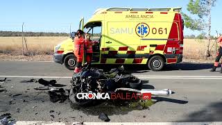 Fallece una motorista en un accidente frontal en la carretera de Cabo Blanco [upl. by Eelannej166]