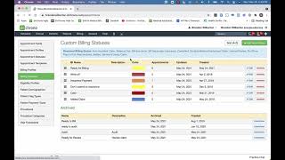 Custom Billing Status  EHR  Practice Management  drchrono [upl. by Ojela]