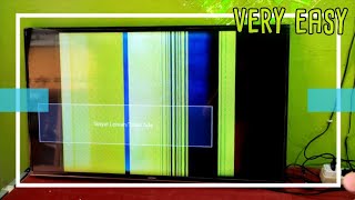 CARA Mudah Perbaiki LCD Bergaris Tanpa Ganti Lcd  LED TV PANEL AUO [upl. by Bergwall]