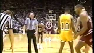 1990 College Basketball  LSU vs LMU [upl. by Eveiveneg]