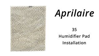 AprilAire 35 Water Panel Installation [upl. by Cy]