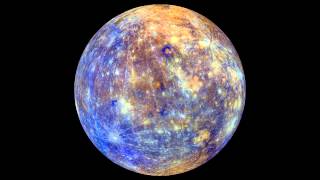 Spinning Mercury Map From Orbiter Snaps  Video [upl. by Aehsila934]