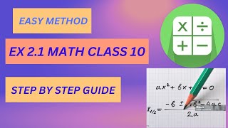 EX 2110th class Math Ex 21 Step by step solution Math class 10 Math Mentor [upl. by Brunelle]