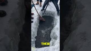 They Went Fishing In The Frozen Lake And Found Something Like Oil [upl. by Latreece539]