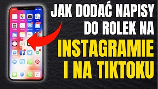 Jak dodać napisy do Rolek na Instagramie i Tiktok [upl. by Case]