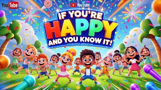 If You’re Happy and You Know It 🎉 Clap Stomp Wiggle amp Laugh with This Fun Kids Action Song [upl. by Oflodur]