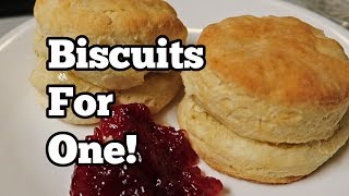 Biscuits for One only 3 ingredients Bake 1014 minutes at 425 until golden [upl. by Llertnad]