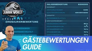 Jurassic World Evolution Deutsch  Bewertung Guide  Verwaltungsansicht amp Anlagenbewertung [upl. by Cantlon]