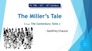 The Millers Tale  The Canterbury Tales  Geoffrey Chaucer  PG TRB  NET  SET  in Tamil [upl. by Aydni186]