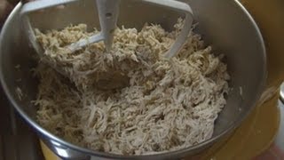 How to Poach and Shred Chicken  Quickly Shred Chicken  Noreens Kitchen [upl. by Odilo51]