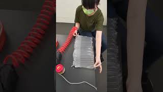 How to use inflatable to wrap glass bottle bubblewrap packagingtips [upl. by Ary]