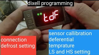 dixell controller connection and setting for chiller and freezer [upl. by Ramberg]