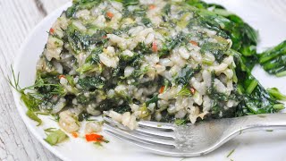 Pilaf de orez cu urzici mancare de post ieftina si nutritiva  plus o reteta de salata de leurda🌱🌱 [upl. by Marieann]