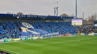 Deilige TIFO i OB  Esbjerg på Odense Stadion i1 div 26102024 [upl. by Atteuqehs]