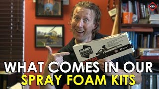 What Comes In Our Spray Foam Kits  Air Seal Your Crawl Space  Crawl Space Encapsulation [upl. by Attelrahs]