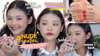 REVIEW 9 NUDE SHADES TERBARU SOMETHINC CHECKMATTE  LIPSTICK PALING TAHAN LAMA  RIRIEPRAMS [upl. by Jacie]