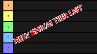 NEW Shikai Tier list Project mugetsu [upl. by Tabib811]