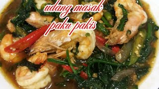 resepi udang masak paku pakis [upl. by Laniger]