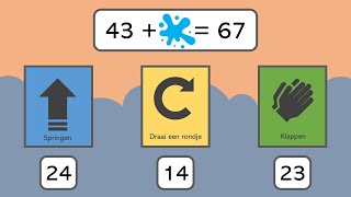 Rekenen  Groep 5  Vleksommen tot 100  Versie 5 [upl. by Ayar885]