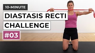 10Minute Diastasis Recti Challenge 3  Postpartum Abs [upl. by Yevoc627]