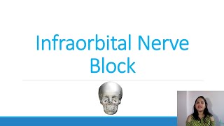 Infraorbital Nerve Block [upl. by Aranahs424]