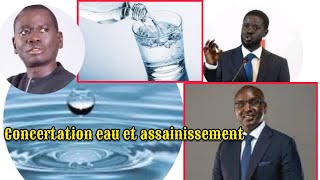 KAOLACK LANCEMENT CONCERTATION NATIONAL EAU ET ASSAINISSEENT [upl. by Erolyat394]