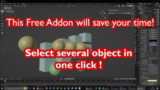 Blender easy group selection  this addon will save your time [upl. by Solenne]