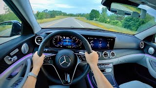 2021 MercedesBenz E450 4Matic Sedan  POV Review [upl. by Euqram]