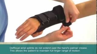 DeRoyalR Premium Wrist and WristForearm Splint Support [upl. by Oxley]