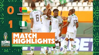 HIGHLIGHTS  GuineaBissau 🆚 Nigeria TotalEnergiesAFCON2023  MD3 Group A [upl. by Annnora]