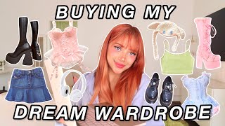 buying my DREAM wardrobe at 2AM online shop with me [upl. by Salaidh]