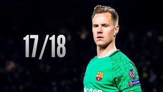 MarcAndré Ter Stegen ● Saves Compilation ● 201718｜Barcelona｜HD [upl. by Shaine685]