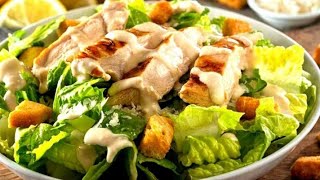 THE ORIGINAL CAESAR SALAD RECIPE  25 Minute Chicken Caesar Salad  Weeknighting [upl. by Aianat]