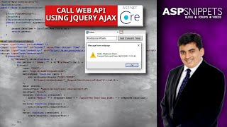 Call ASPNet Core Web API using jQuery AJAX [upl. by Lemrej]