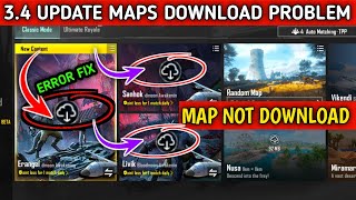 How to Fix maps Download error in pubg 34 update l pubg map not download problem solve [upl. by Beeck108]