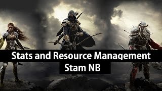 ESO  Stats and Resource Management sustainrestore  Stamina NB [upl. by Enidlareg]