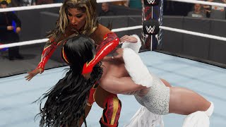 WWE 2K23 MAIN EVENT FLORIANE VS LASH LEGEND [upl. by Dnomaid]