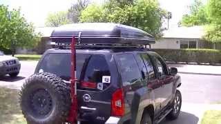 Maggiolina AirTop Tent on Xoskel Roof Rack Nissan Xterra [upl. by Funch789]