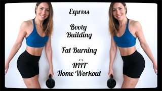 SILENT Express Booty Pop  Fat Burn HIIT Workout [upl. by Ripleigh]