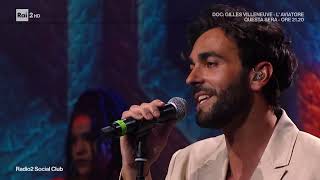 Marco Mengoni Mi Fiderò live at Radio2 Social Club [upl. by Brit]