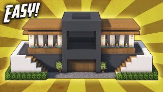 Minecraft How To Build A Large Modern House Tutorial 46 [upl. by Barbur]