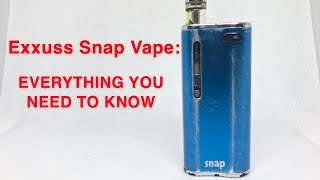 Exxuss Snap Vape Everything You Need To Know [upl. by Tobias]