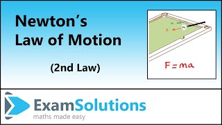 Newtons 2nd Law of Motion  Fma  ExamSolutions [upl. by Abbot]