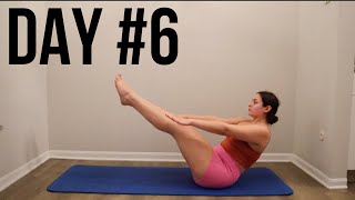 Day 6 30 Min Pilates 30 Day Workout Challenge At Home No Equipment [upl. by Antoinetta]