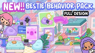 NEW UPDATE Bestie Behavior Pack in Rainbow House Full Design TOCA BOCA House Ideas  Toca Life World [upl. by Artsa999]