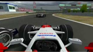 rFactor F1 2008 Crashes [upl. by Licha]